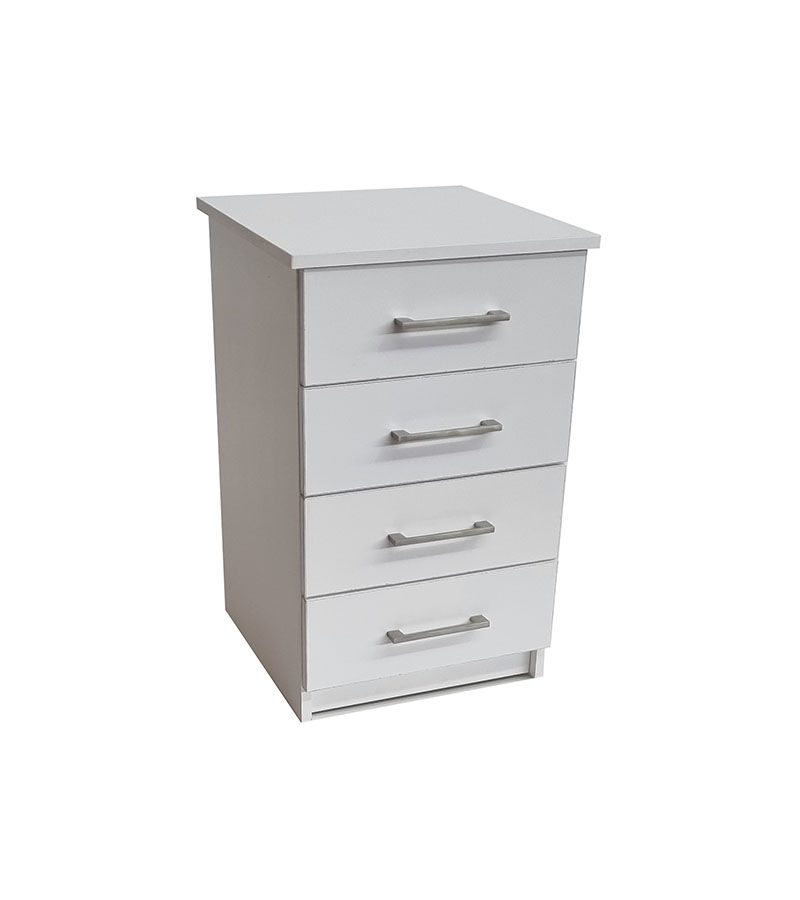 Cambridge 4 Drawer Pedestal - White