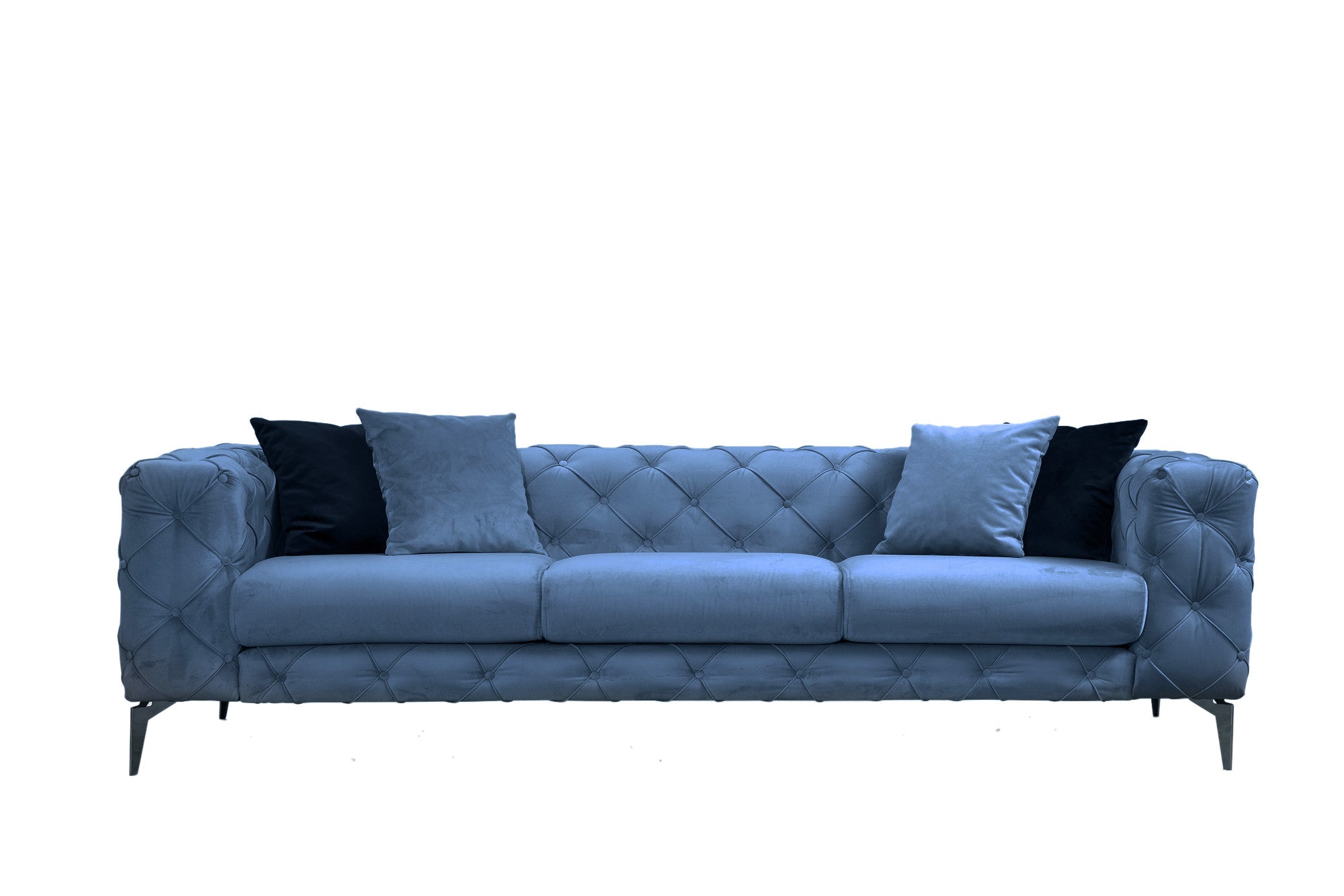 Figure It Out Furniture Como 3 Seater - Blue