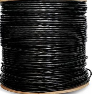 Scoop 500M Drum Cat5E Outdoor Ftp Cca Cable - 500M Length, Black