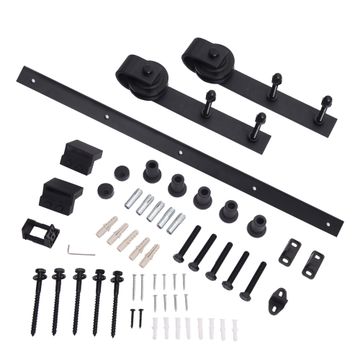 ROCO Single Barn Door Runner Complete Kit Black 2m