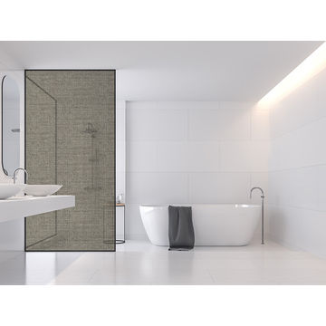Frosted Vinyl Sticker For Your Shower Glass (glass not included)  Design: Hard Grey