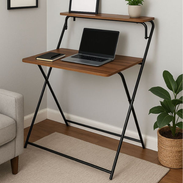 FlexiFold Portable Laptop Desk Brown