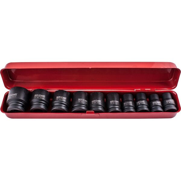 10Pc 1/2" Drive Impact Socket Set (10.11.13.14.17.19.21.22.24.27)
