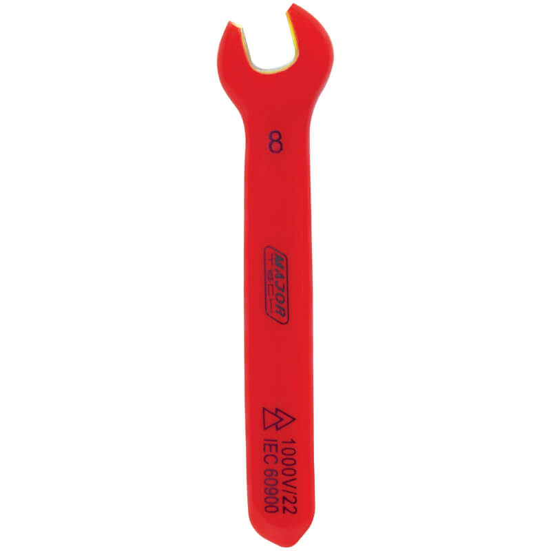 8mm 1000V Insulated Open Spanner (VOSP08) - Major Tech