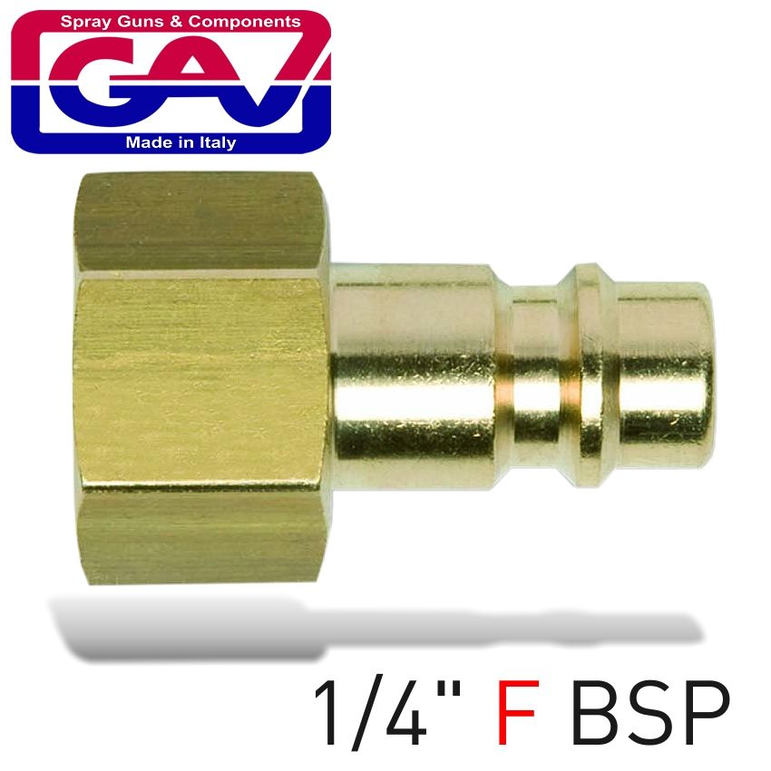 GAV Connector Brass 1/4F