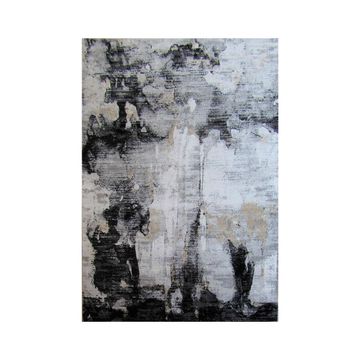 BK Carpets & Rugs – Modern Sandy Dune Rug  - Black  -  Beige   - White-   2m x 2.9m