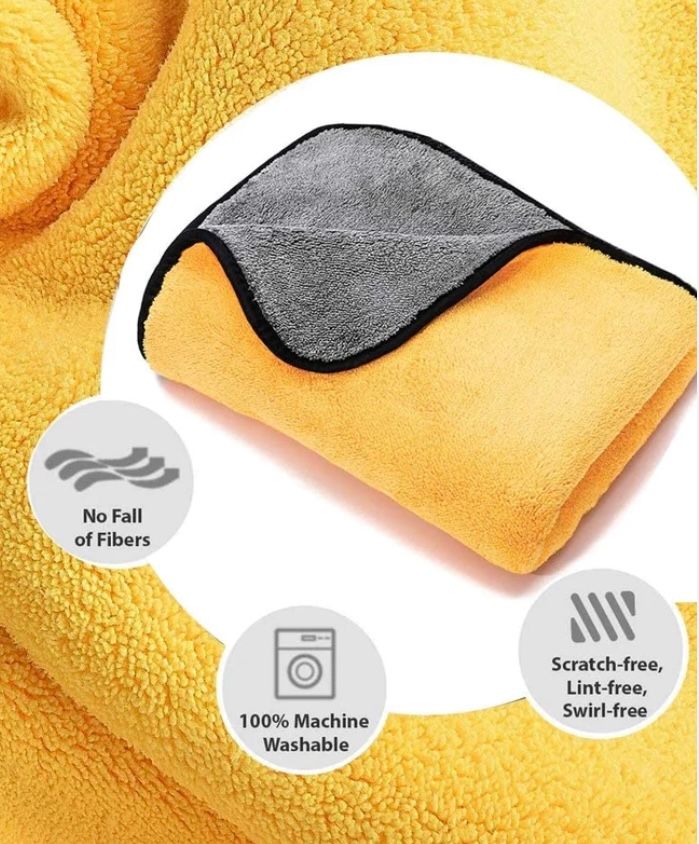 800GSM Ultra Soft Coral Fleece Car Towel