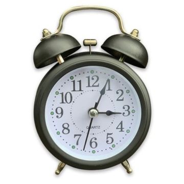 Twin Bell Alarm Clock - Black