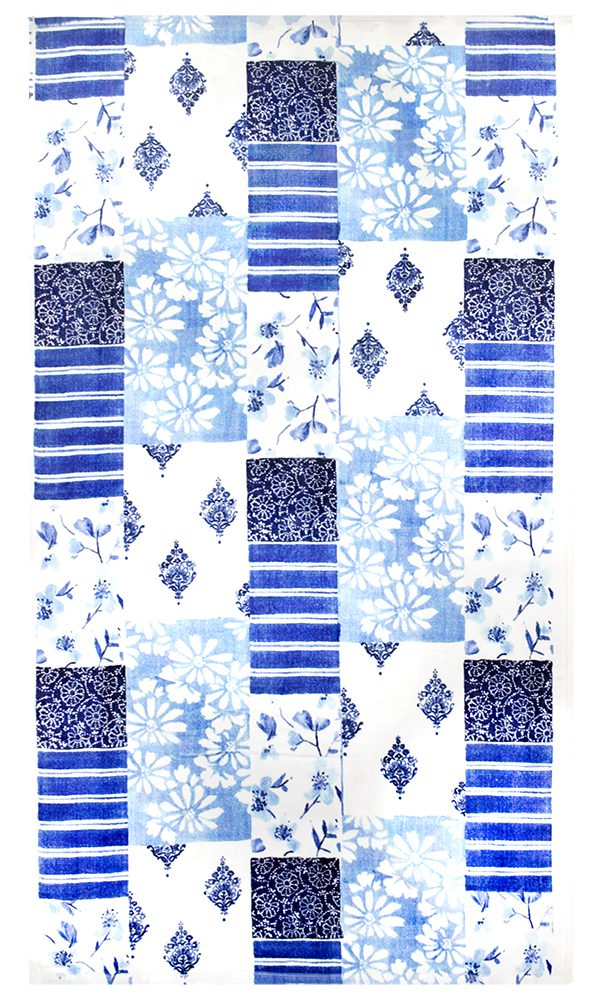 Printed Sand Resistant, Soft Touch Towel Design 017 - 075x150cms - 425GMS - Beige