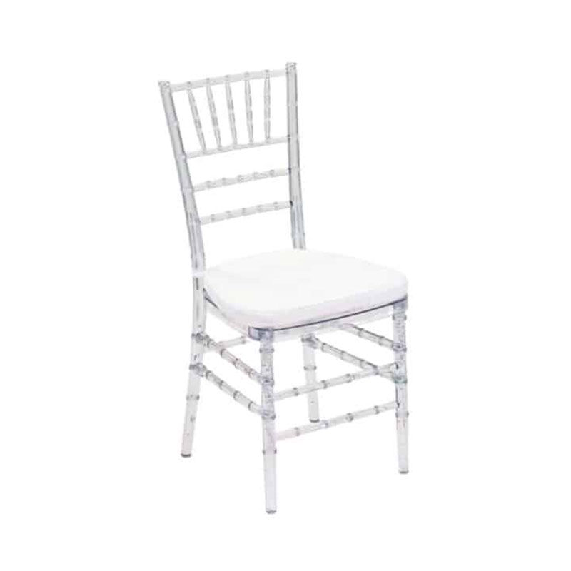 Vividitto - Clear Tiffany Chair with Cushion