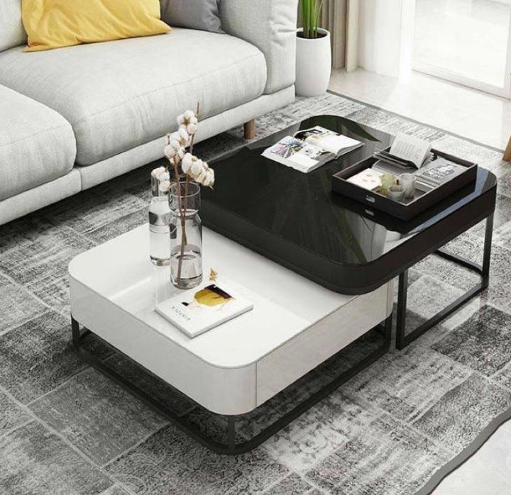 Darcy Black And White Nesting Coffee Table | Leroy Merlin South Africa