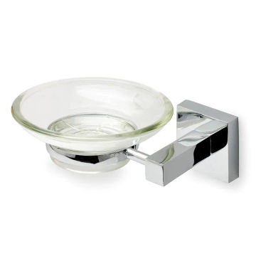 Munich Soap Dish, Chrome Plated – 14.5cm x 4.5cm x 11cm