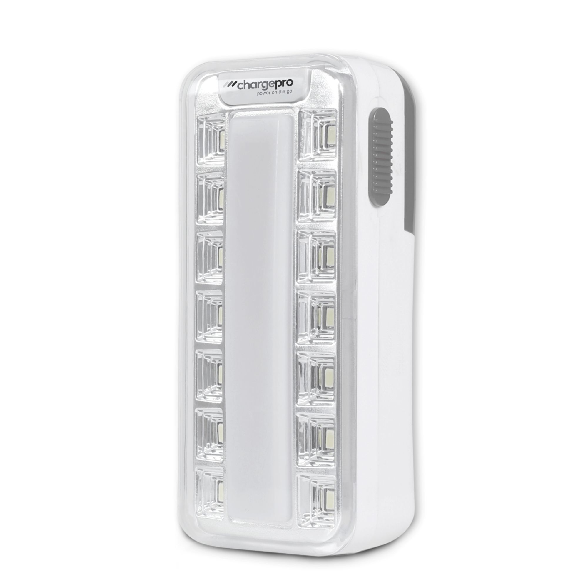CHARGEPRO 12-WATT  350 LUMENS 14 LED CAMPING / EMERGENCY LIGHT (LITHIUM-ION BATTERY) WITH USB IN/OUT
