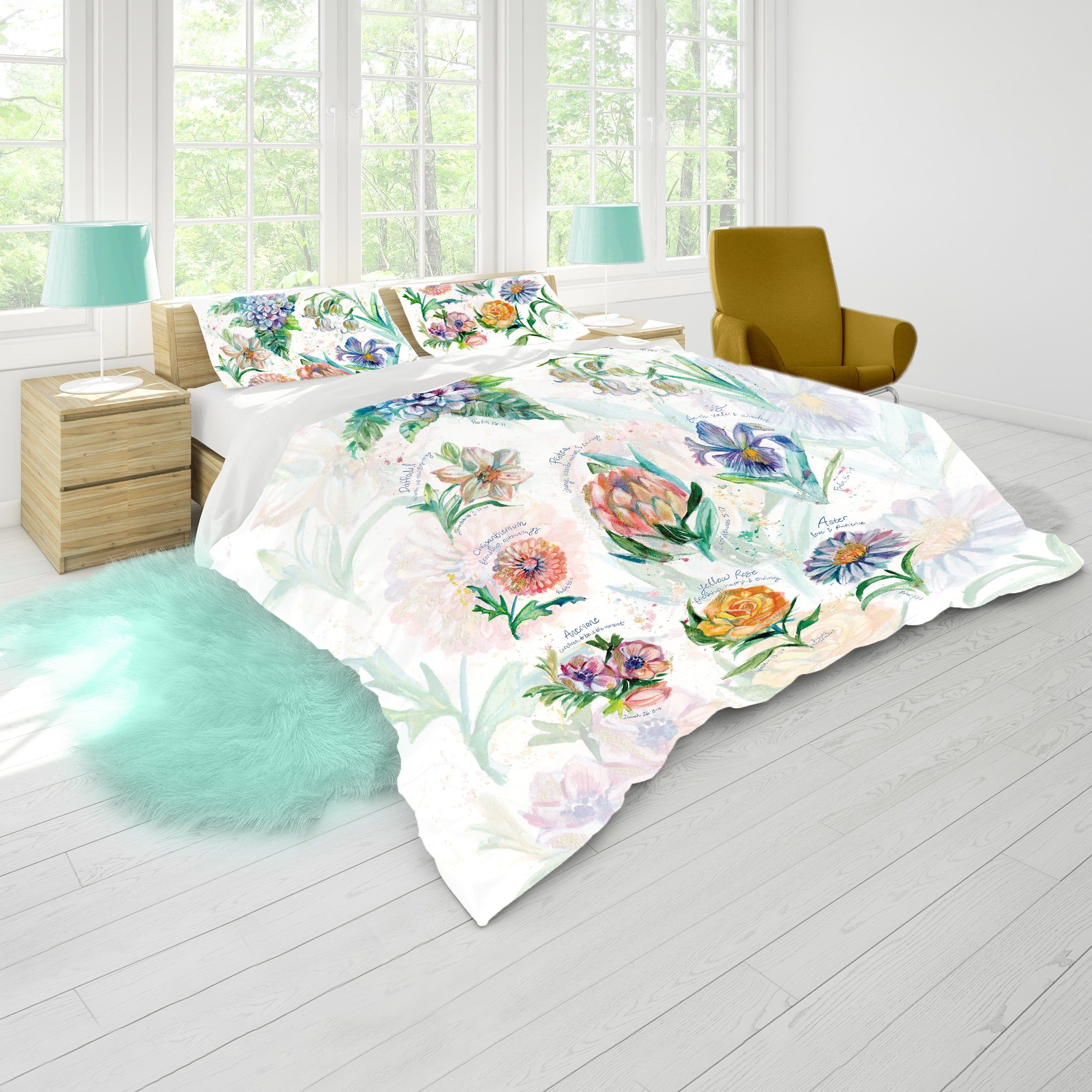 Messages of Hope Duvet Cover Set By Kristin Van Lieshout Queen LEROY