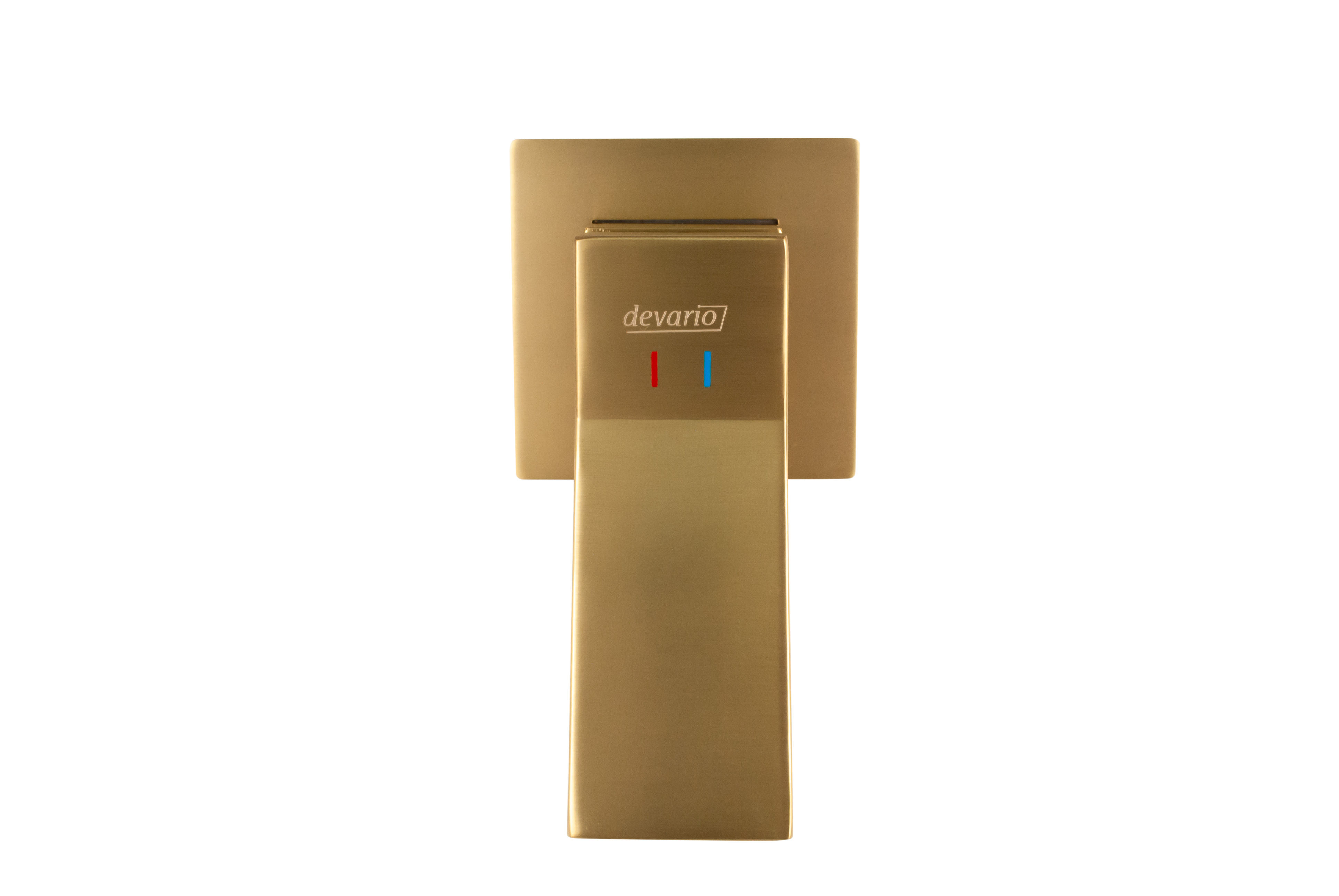 Milan Single Wall Basin Mixer- Brushed Gold