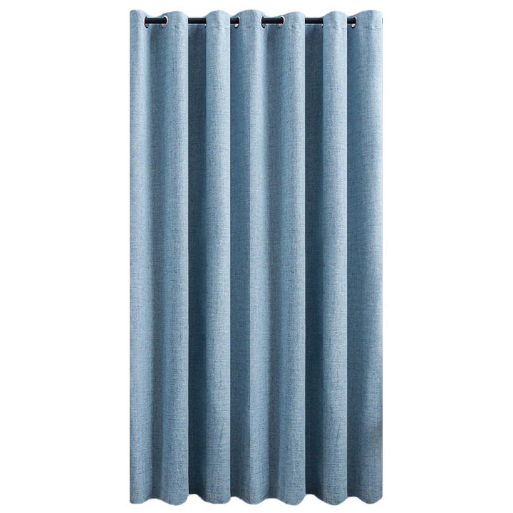 Matoc Readymade Curtain -100% Blackout -BlueGrey -Eyelet -285cm W x 221cm H
