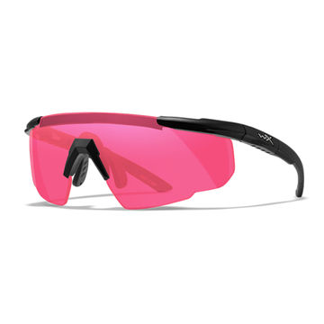 Saber Advanced Vermillion Matte Black Frame W/Bag Protective Eyewear