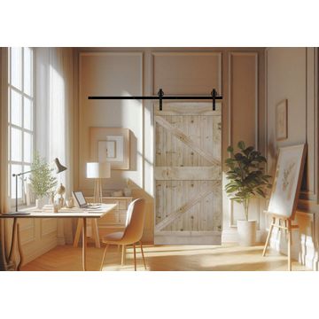 Modern Rustic British Brace Plank Door with Hardware Kit (2100mm x 920mm)