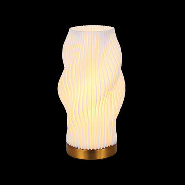 230v 4W LED E27 Dahlia 3D Printed Recycled Table Lamp