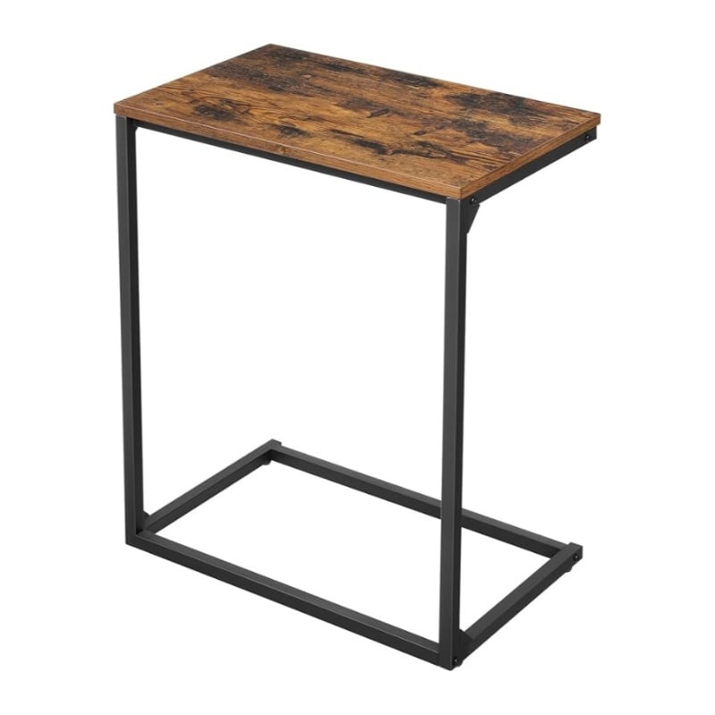 Bragg Loreto Side End Table, Brown