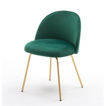 Asher Dinning Chairs with Gold Legs Set of 2 Green