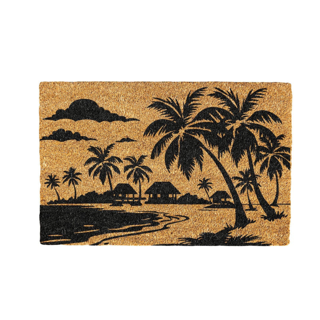 Beach Design 3A Coir Doormat Design 700 x 400 mm
