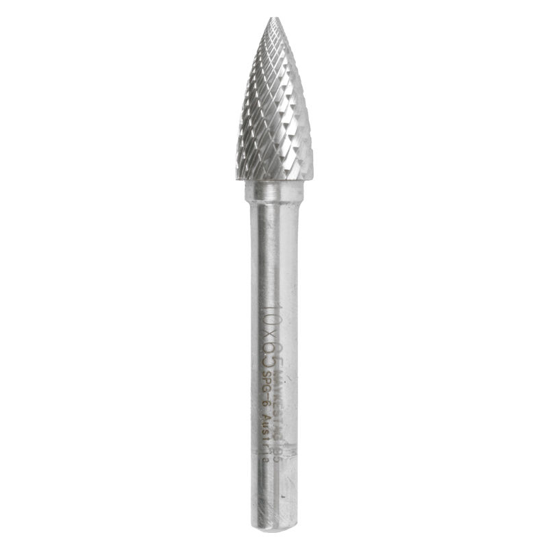 ALPEN - Tc Rotary Burr 10mm Arc Pointed Nose for Hard Metals