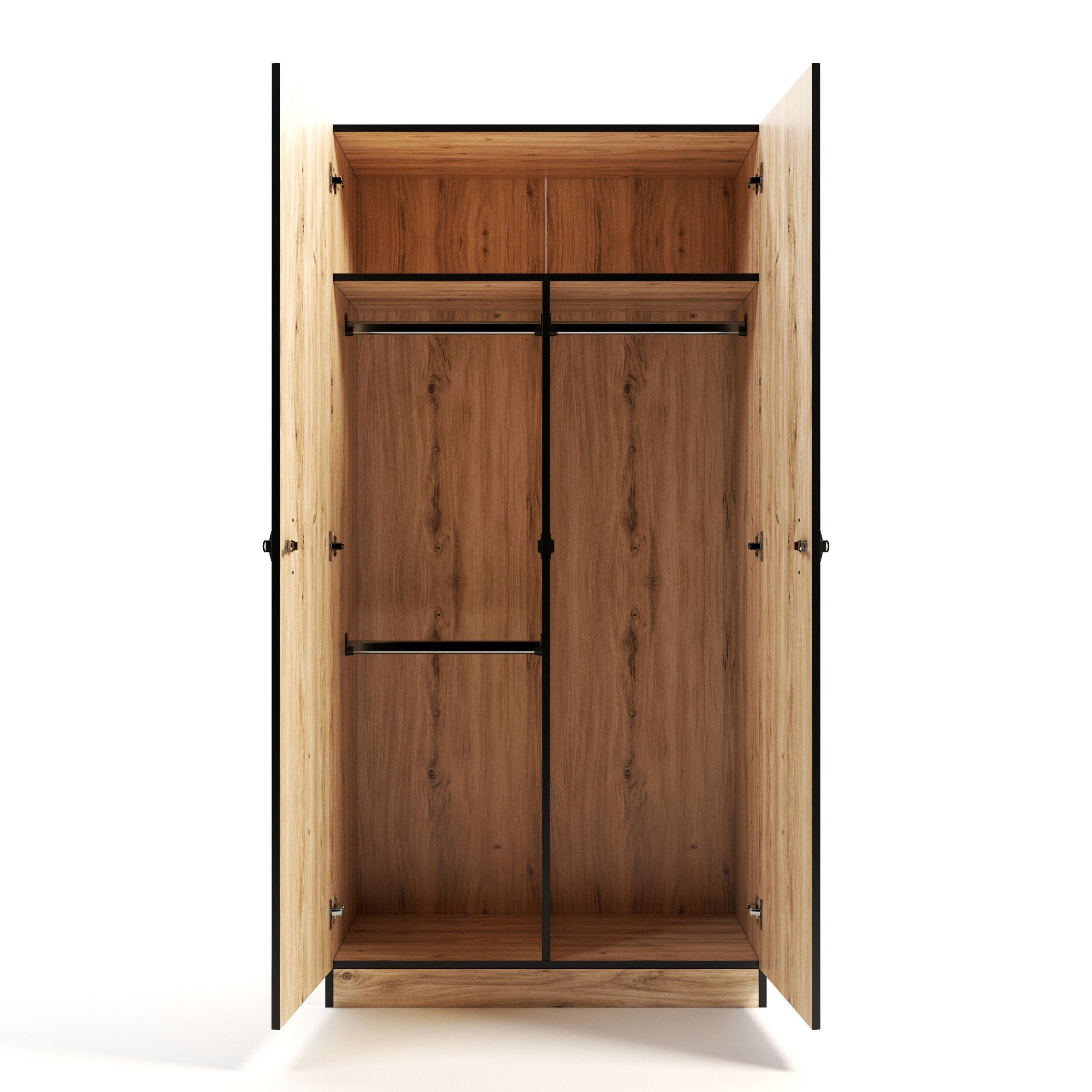 BAM! - 2 Door Hanging Wardrobe - Dawnson Oak Light