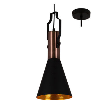 Eleanor - Pendant - 185mm - Black and Gold