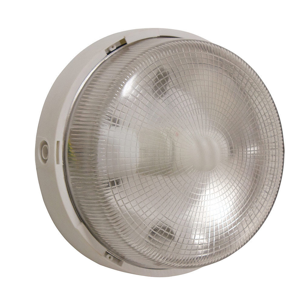 Eurolux - Glass - Round - Bulkhead - White- 1x100w - 2 Pack