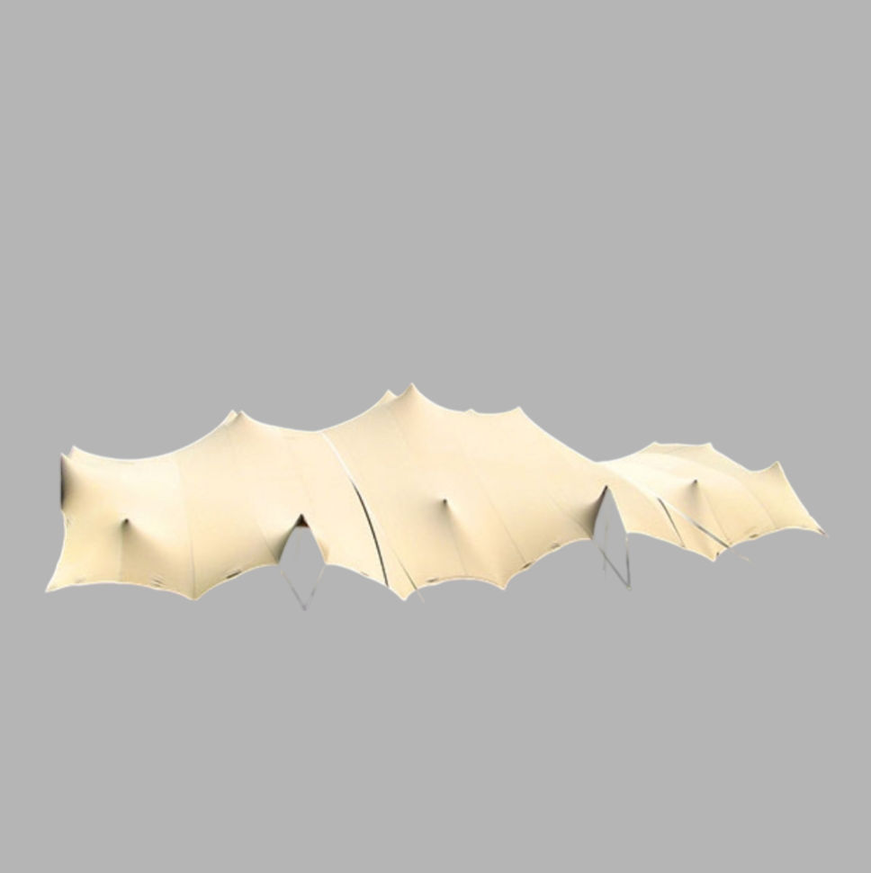 STRETCH TENT 6MX10M SEMI-HEAVYDUTY BEIGE
