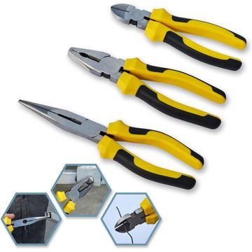3 Piece light Duty Pliers Set - Combination