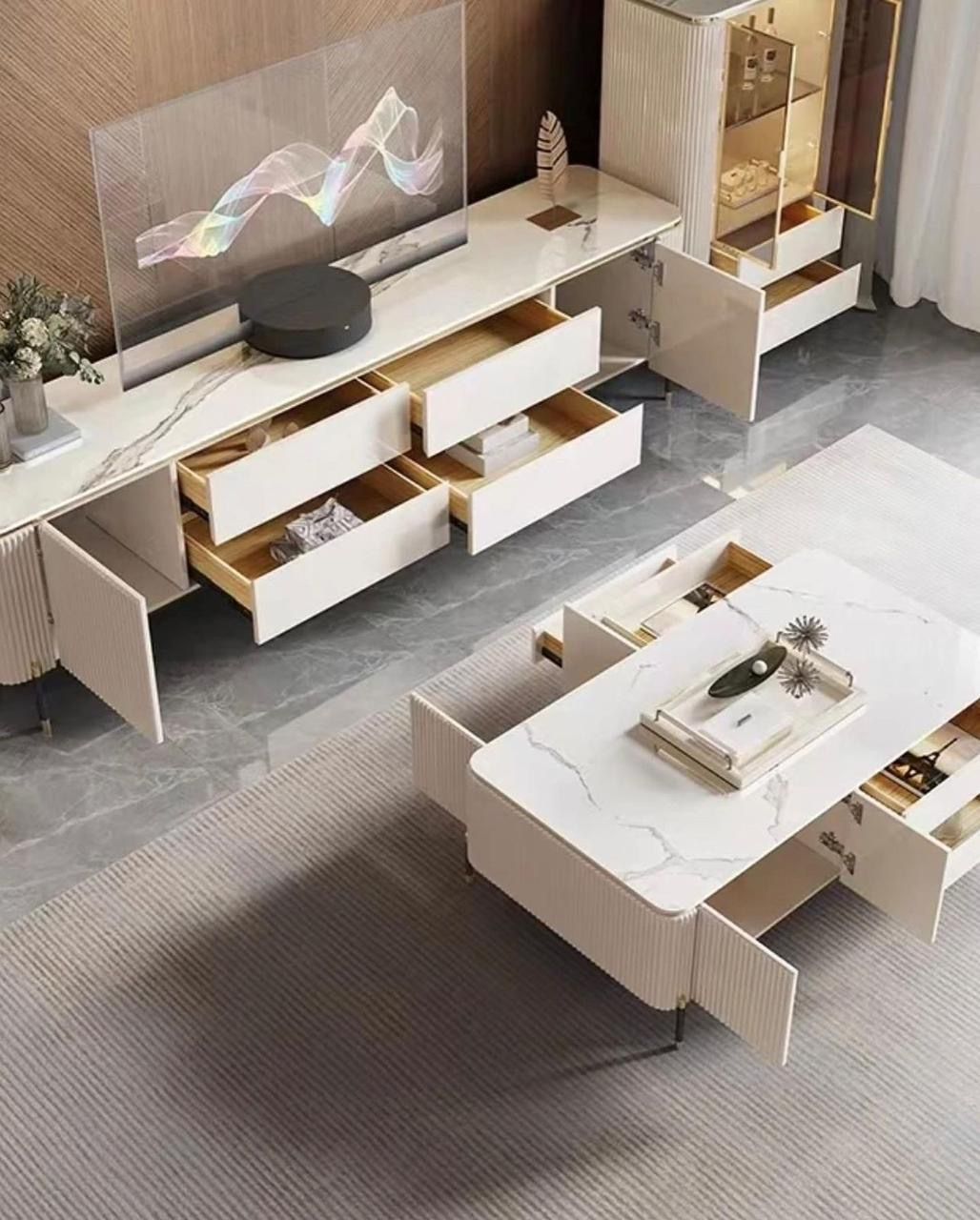 EFURN- Joel Plasma and coffee table set