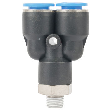 Aircraft - Pu Hose Fitting Y Joint 10mm-1/8 M - 12 Pack