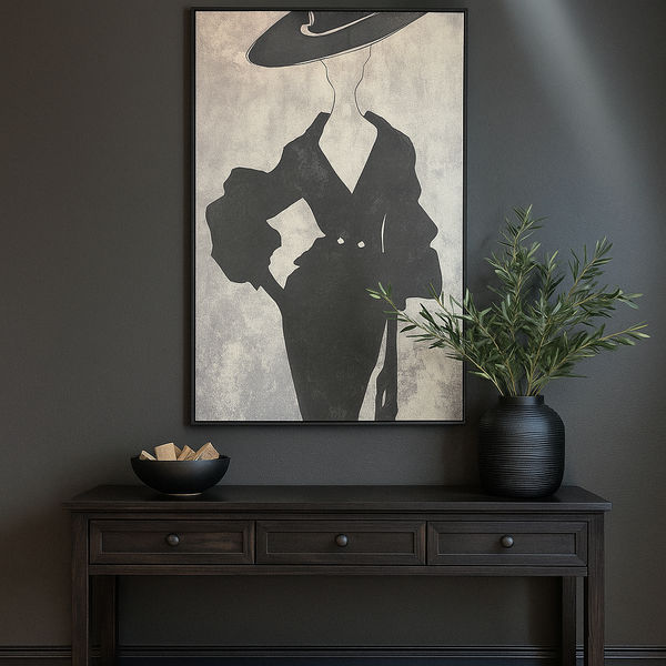KC FURN – Abstract Monochrome Woman’s Portrait