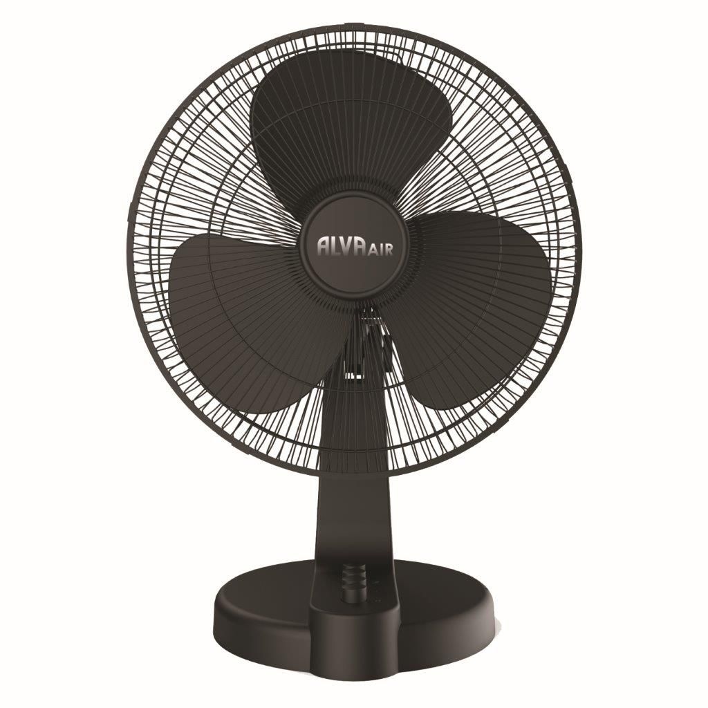 ALVA AIR - 30CM PLASTIC DESK FAN (BLACK)