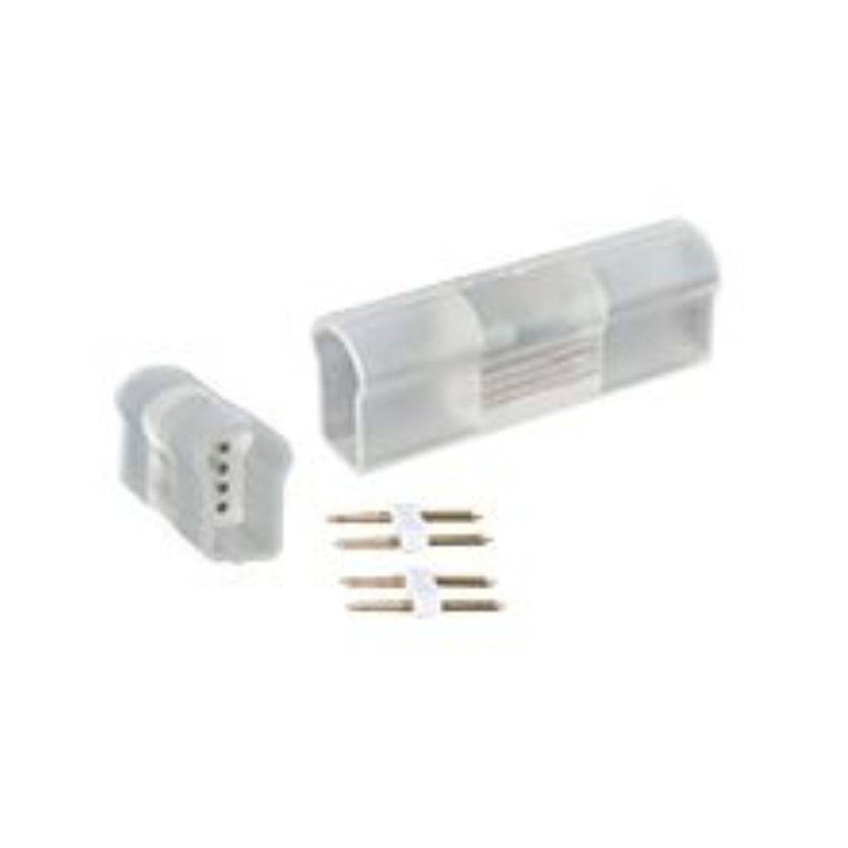 4 Pin Plastic Straight Connecto