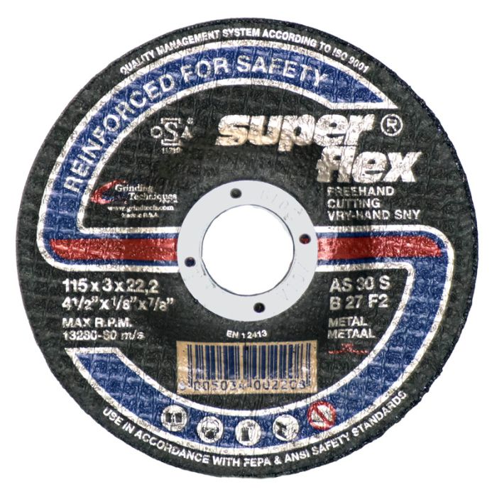 Superflex - Cutting Disc Steel Dome 115X3X22 - 4 Pack