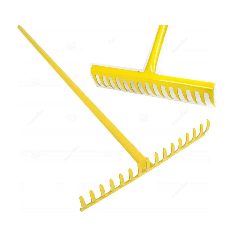 Kaufmann Garden Steel Rake 16 T Yellow