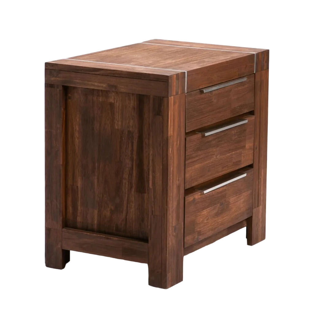 Vividitto - Shashier 3 Drawer Pedestal - Java