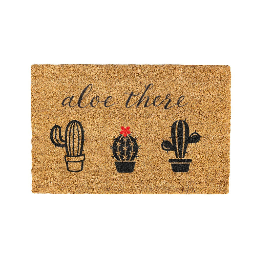 Aloe There 2 Coir Doormat Design 700 x 400 mm