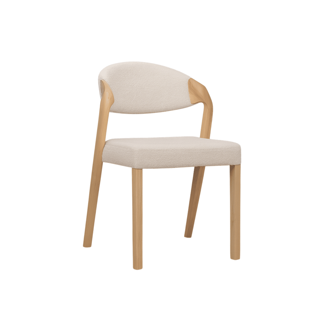 Keanu Fabric Dining Chair - Natural