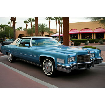 Canvas Wall Art -  Cadillac Eldorado 1975- B1530 - [120 x 80 cm]