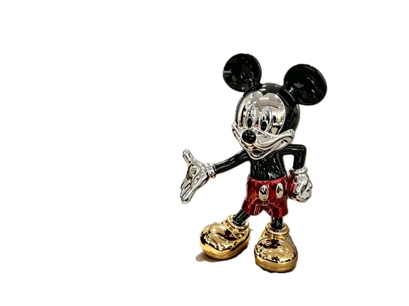 LBM FURN- Mickey Sculpture Home/ Office Decoration Red, Silver, Gold & Black