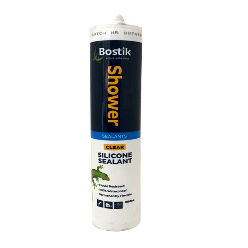 BOSTIK Shower Sanitary Silicone Sealant Clear 280ml