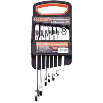 HARDEN 7 Piece Fixed Combination Gear Spanner Set