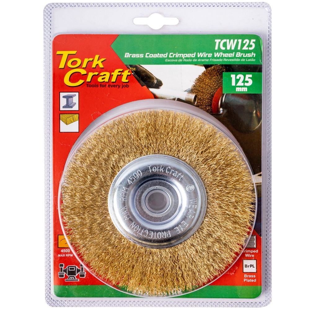 Wire Wheel Brush 125Mm X 14Mm X 16Mm Arbor With 1/2