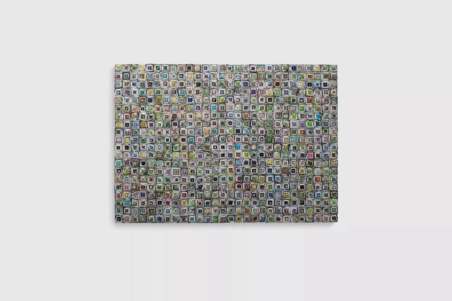 Colour Squares 3D Paper Art – Handmade Recycled Paper Wall Décor