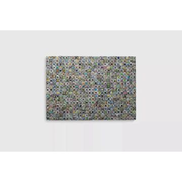 Colour Squares 3D Paper Art – Handmade Recycled Paper Wall Décor