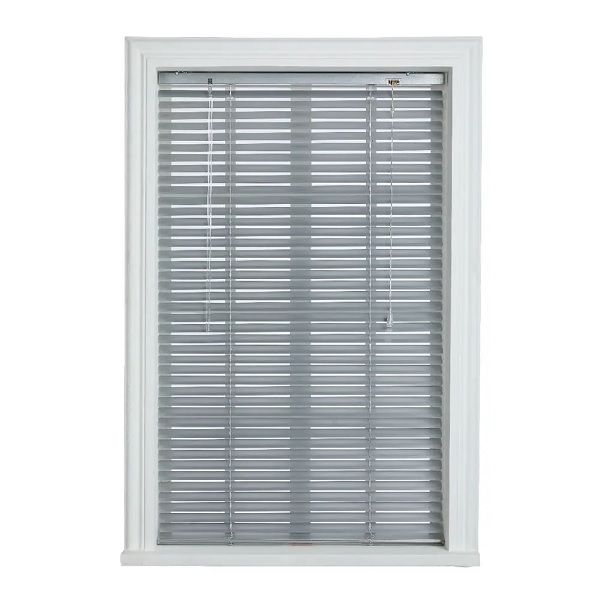 WOODLY -Aluminium Venetian Blind, Silver, 1000mm x 1600mm